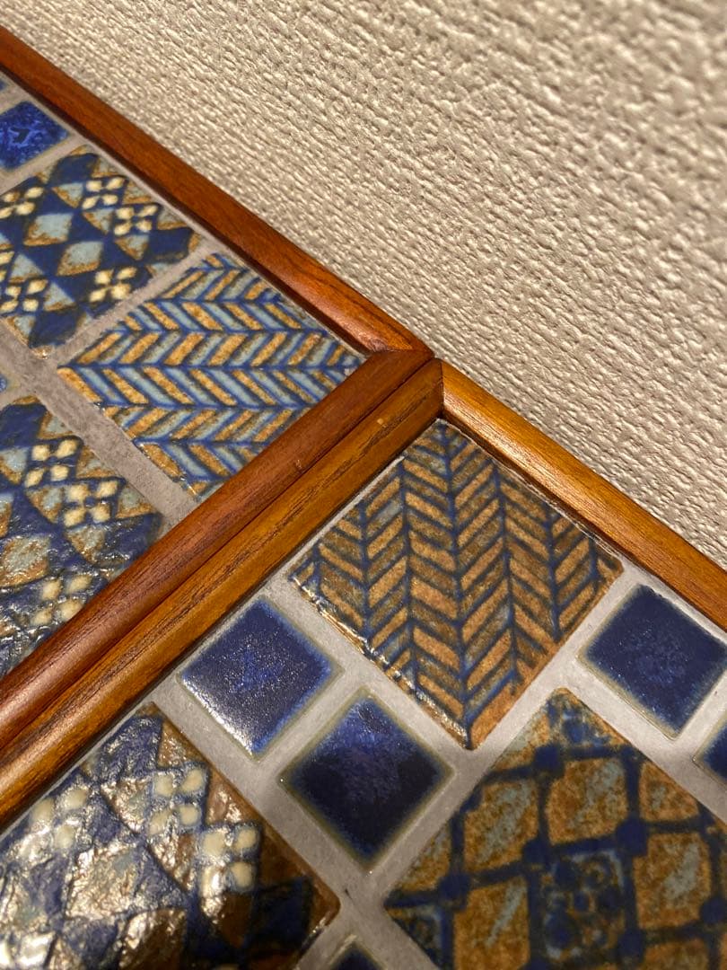 古道具　手仕事 タイルトレイ　タイルトレー