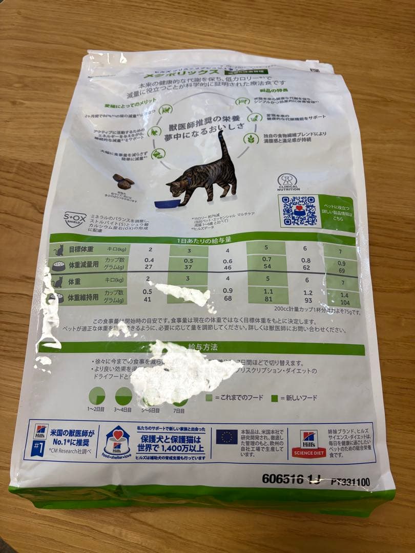 ［新品未開封］ヒルズ メタボリックス 4kg 猫用