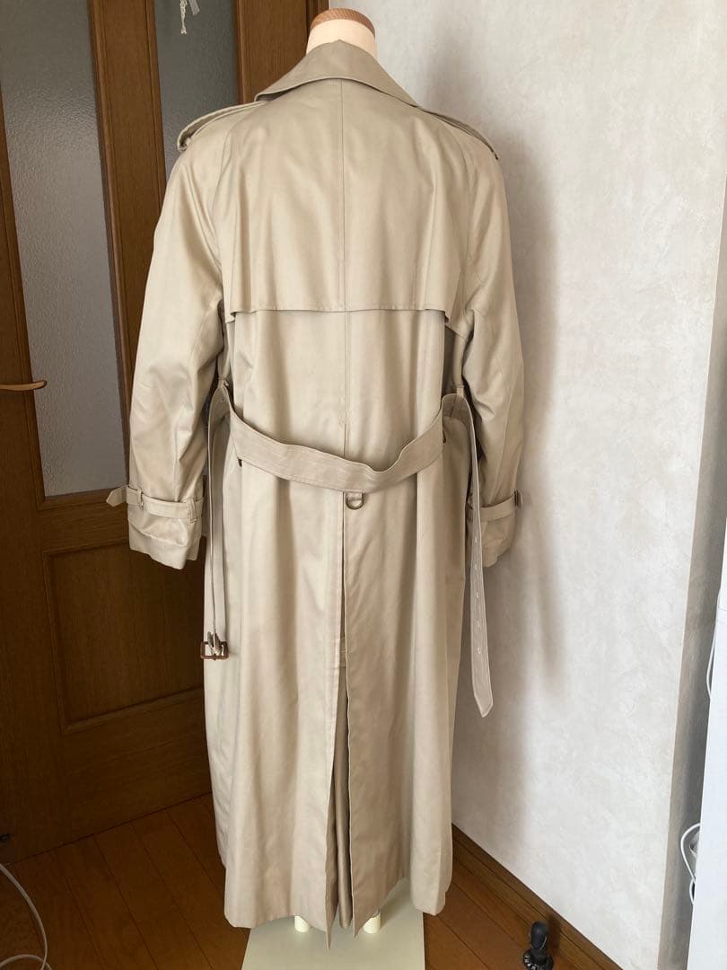 Aquascutumレディース　ロングトレンチコート ベージュ　Lサイズ