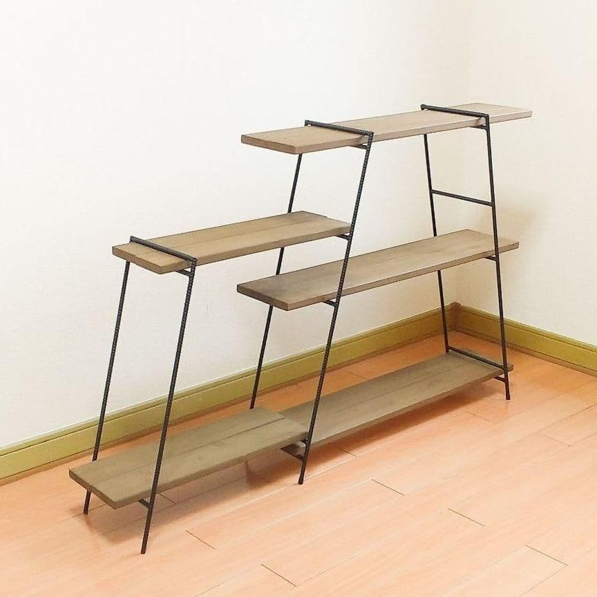 アイアンラック　花台 アウトドア 　アイアンラック 収納 マルシェ　観葉植物