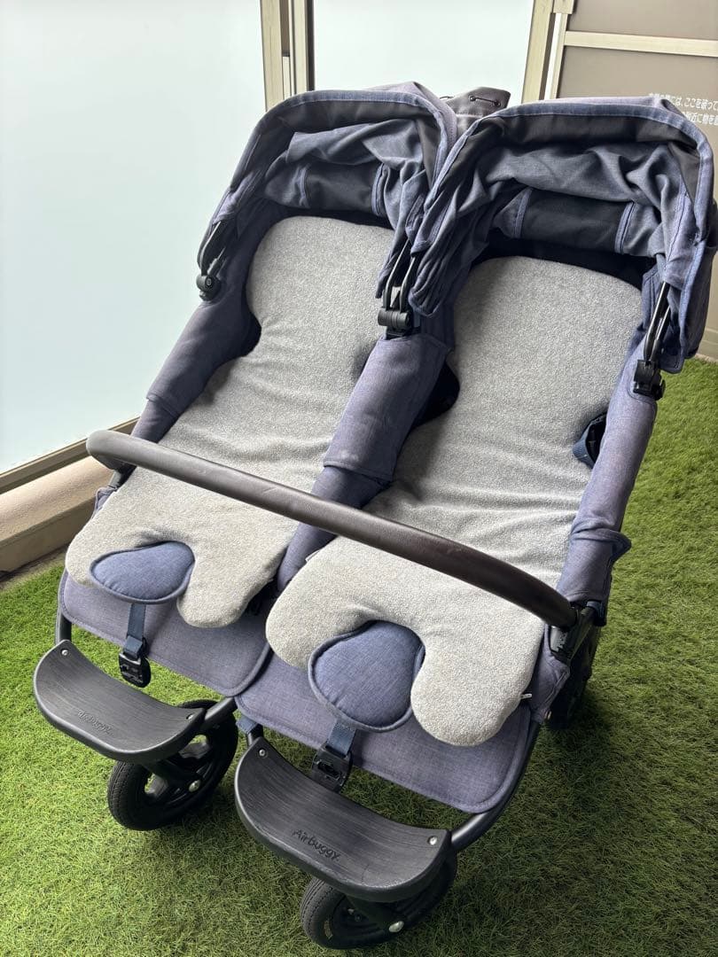 り*ん様 【純正クッション2枚・雨具付】エアバキーココダブルネイビー