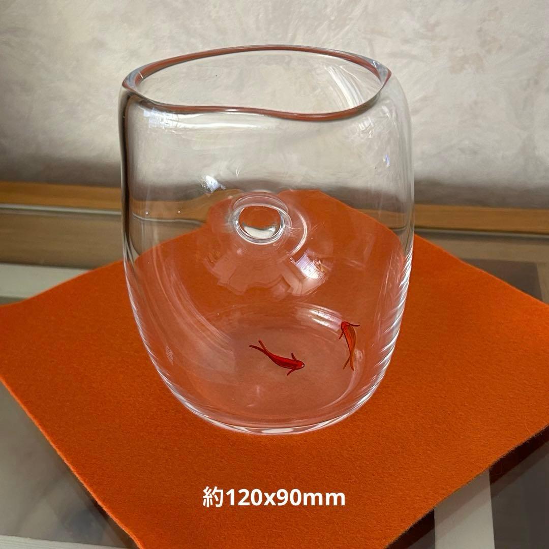 【美品・レア】久保裕子作品　【魚も水も楽しむ花器】(小)