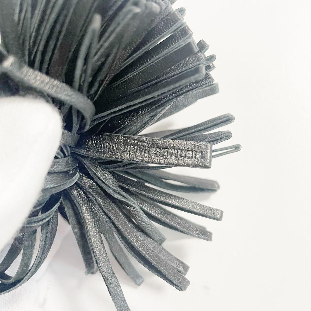 HERMES エルメス カルメン チャーム　キーホルダー　キーリング　ブラック