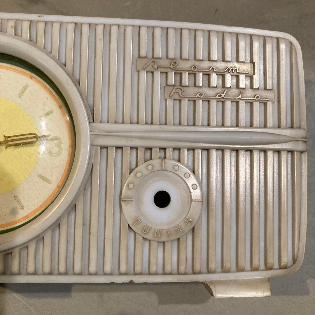 希少 昭和20年代 東京時計 鉱石ラジオ付き目覚まし時計 ゲルマラジオ ジャンク