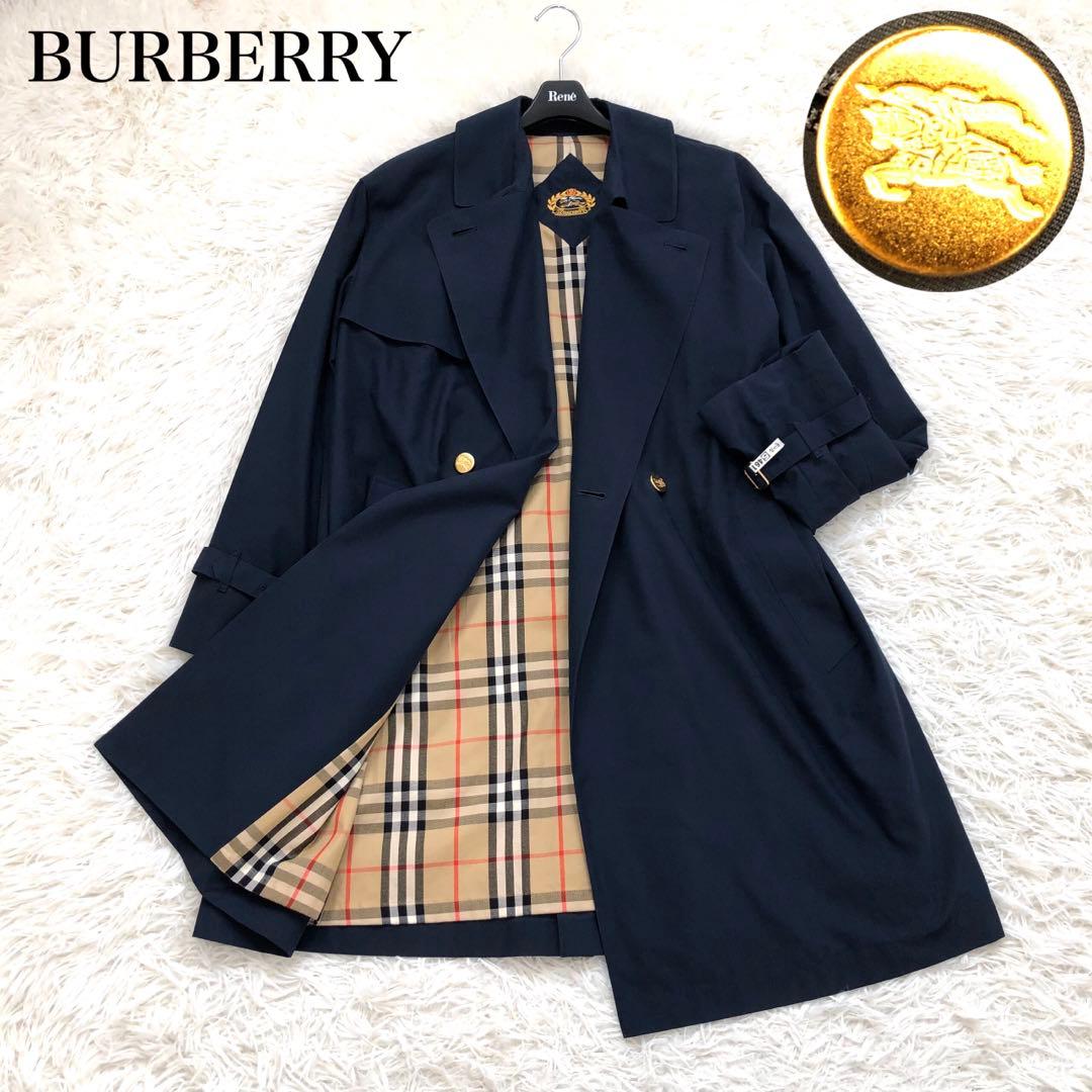 入手困難✨バーバリー トレンチコート 金ボタン ホースロゴ　ノバチェック
