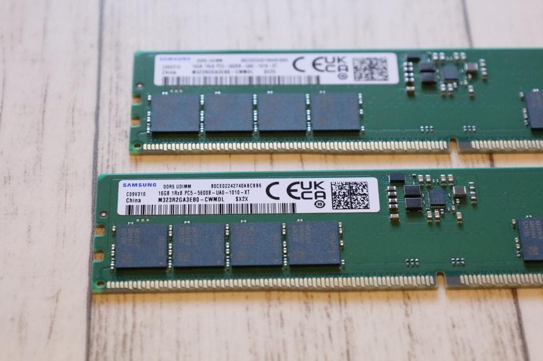 【動作確認済】SAMSUNG DDR5-5600 32GB (16GBx2)