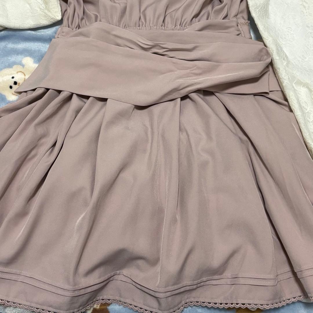 LIZLISA ダブルハートラッフルワンピース