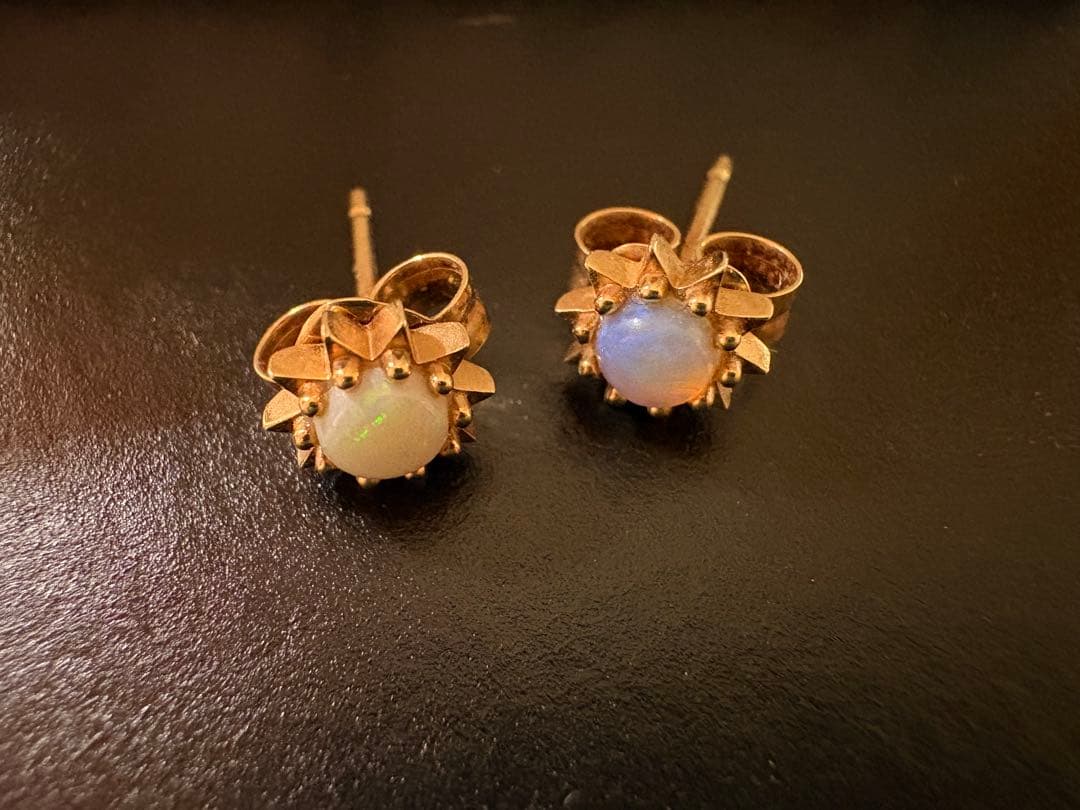 STAR JEWELRY K10ピアス オパール