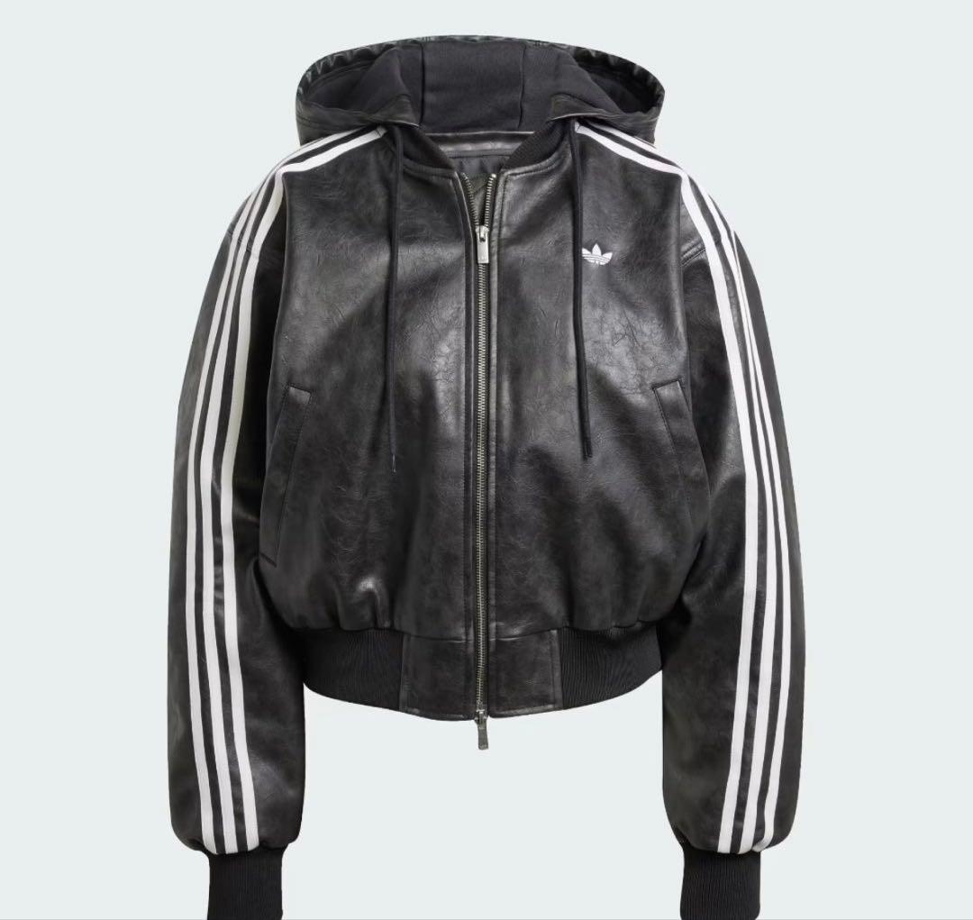 新品Sサイズ　adidas シーズン3 フェイクレザージャケットJX9225