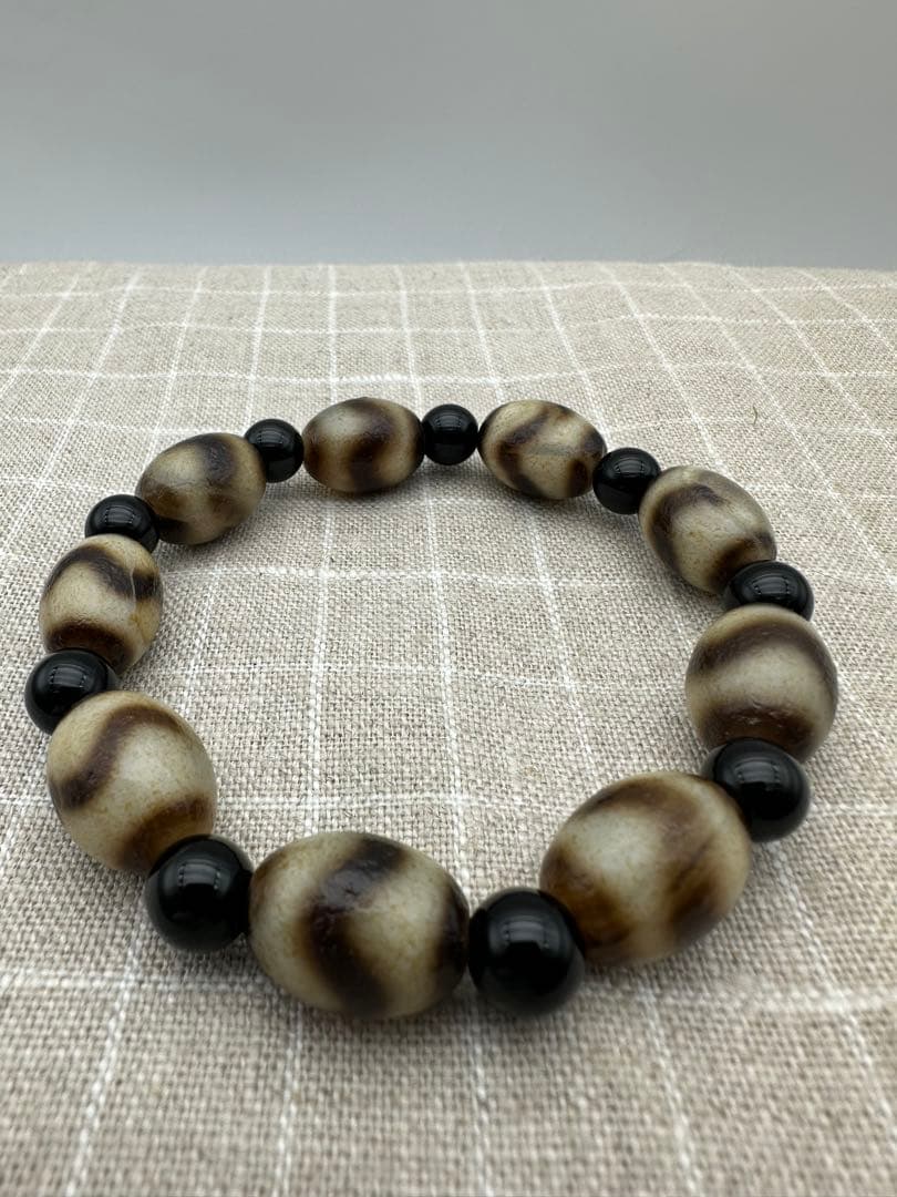 ☆ 超激レア☆ 天然 蔵伝 チベット 多宝天珠 古美術品 收藏品 古い油氧化天珠