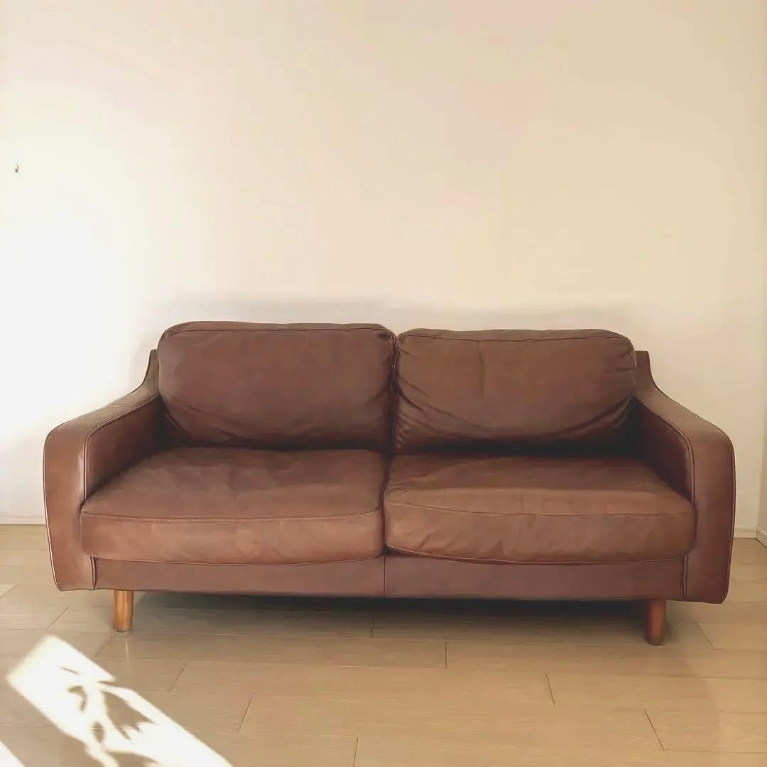 【期間限定値下げ！】KEYUCA クロノソファ　2.5P　COGNAC