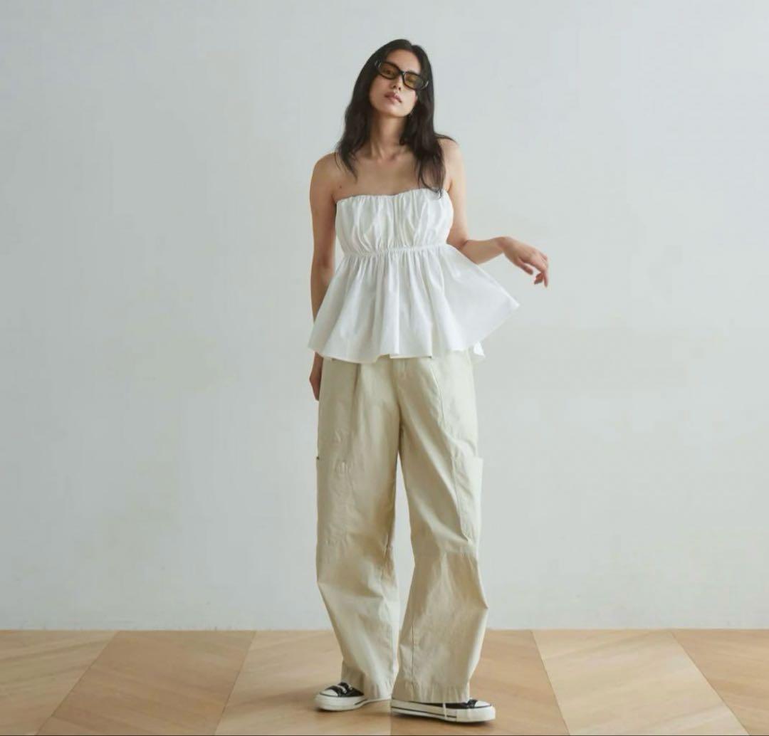 SeaRoomlynnウエストShapeパッドinベアトップス　ホワイトM