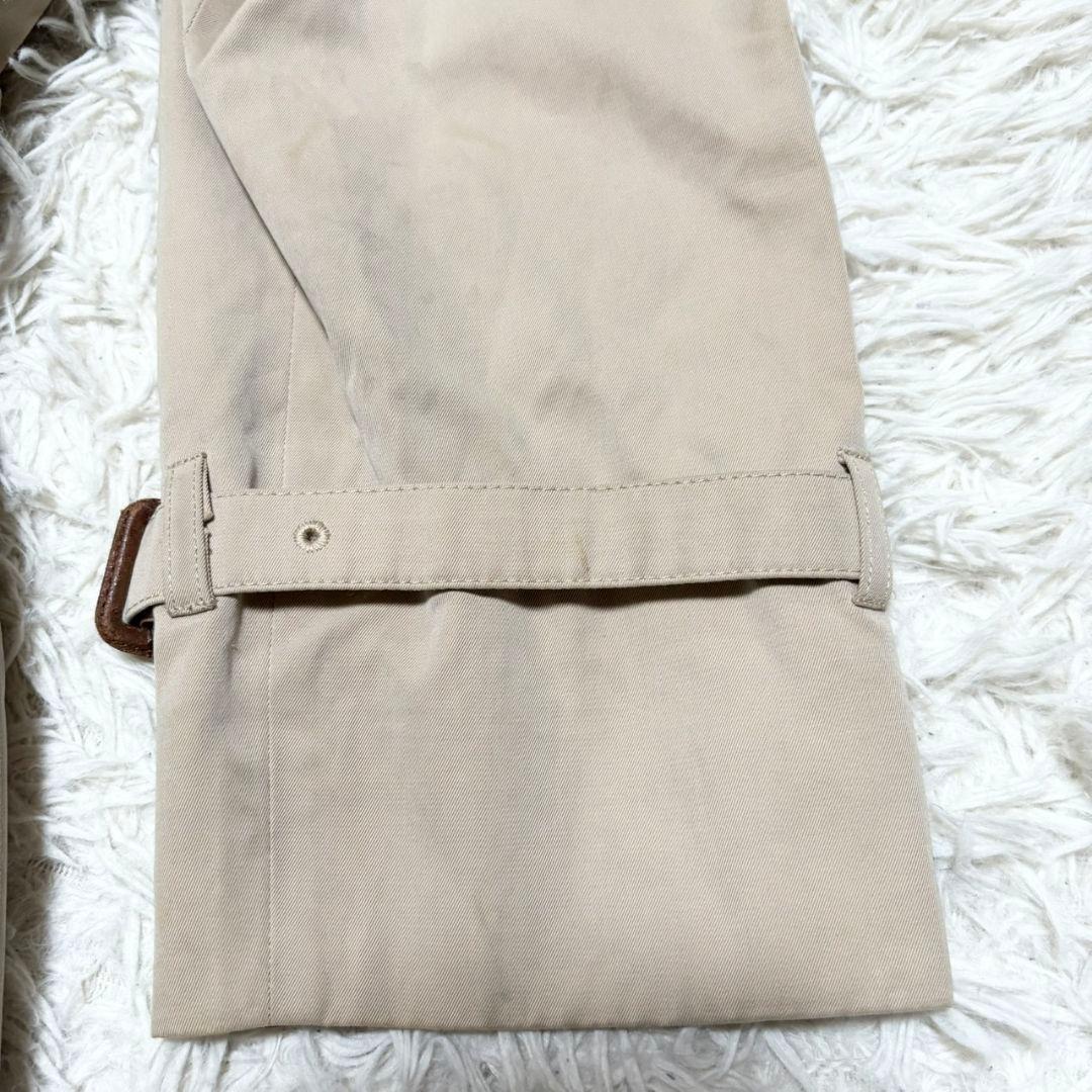 アクアスキュータム トレンチコート ギンガムチェック ベージュ